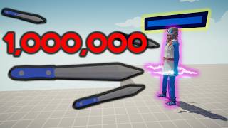 1000000 DAMAGE KNIFE vs EVERY UNIT  Totally Accurate Battle Simulator TABS [upl. by Ecniuq]