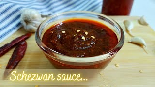 Homemade Schezwan Sauce  Schezwan Chutney  Szechuan sauce  Recipe [upl. by Kristo]