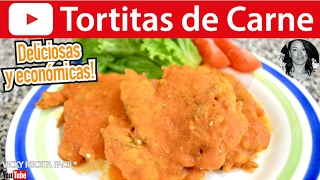 CÓMO HACER TORTITAS DE CARNE  Vicky Receta Facil [upl. by Ahsirat373]