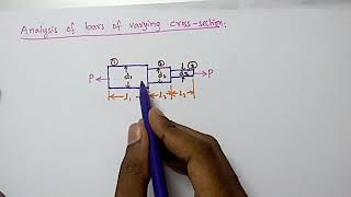 Analysis of bars of varying crosssection [upl. by Mooney367]