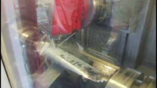 MULTICUT 500S  TURBINE BLADE MACHINING  TURNING  5AX MILLING [upl. by Doll]