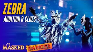 The Masked Dancer ZEBRA Audition Clues and Judges Guesses [upl. by Kizzee775]