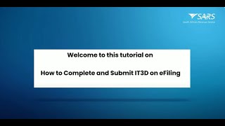 How to Complete and Submit IT3D on eFiling [upl. by Gerik]