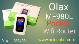 Olax MF980L 4G Wifi Pocket Router BD  AR TECH BD  Bangla Unboxing Review  2023 [upl. by Nedroj963]