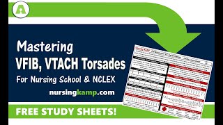 What is Vtach Vfib Torsades Defib Cardioversion Nursing KAMP NCLEX Prep 2019 [upl. by Etiragram]