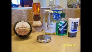 Razorock GERMAN 37 SLANT RAZOR Yaqi 22mm Cola Razorock Don Marco Review amp Face Shave [upl. by Anileba]