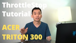 ThrottleStop Tutorial for Triton 300  Get better temps and performance for your gaming laptop [upl. by Nerrad]