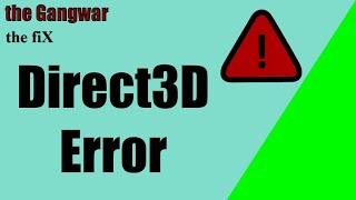 Fix direct3d error [upl. by Lustig]