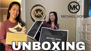 UNBOXING MICHAEL KORS SHOES  MICHAEL KORS SNEAKERS OPENING [upl. by Dulcle653]