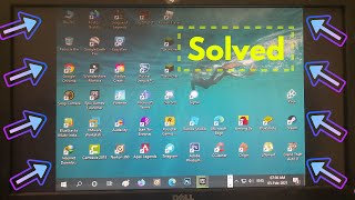 Fix desktop is not full screen  computer display full screen problem  screen not full size [upl. by Aklim]