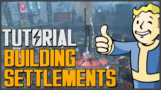 Fallout 4 How to Build Settlements The Basics Super Easy Tutorial Guide [upl. by Ahseryt]