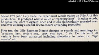 John C Lilly  Cogitate original tape loop [upl. by Sue]