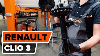 Comment remplacer une jambe de force avant sur RENAULT CLIO 3 TUTORIEL AUTODOC [upl. by Seda905]