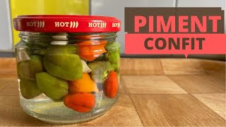 Piment confit maison  Très bonne conservation [upl. by Wylen339]