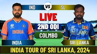 Live India vs Sri Lanka 2nd ODI  IND vs SL Live Cricket match Today [upl. by Simonsen]