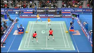 Semi Finals  MD  Cai Y  Fu H vs Ko SH  Yoo YS  2012 Victor Korea Open [upl. by Brookes]