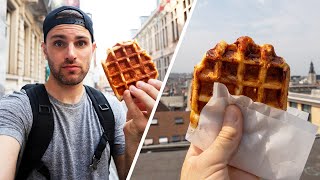 Finding the BEST WAFFLES in Brussels Belgium 🇧🇪 [upl. by Natalia]