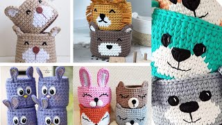 🌻🌻 Cestas a crochet para habitaciones de niños 🌻🌻 [upl. by Henka410]