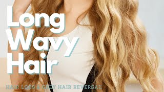 ❋ Beautiful Long Wavy Hair  Hair Loss and Grey Hair Reversal  Healthy Scalp  Gentle Rain Sounds [upl. by Cobby991]