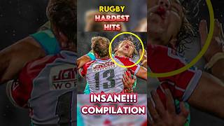 THE HARDEST RUGBY HITS YOU WILL EVER SEE ☠️  Rugby Hits Compilation sports clips shorts rugby [upl. by Aerdnna372]