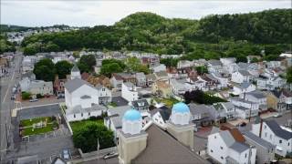 Aerial trip around Saint Clair Schuylkill County PA [upl. by Rehpotsihc]