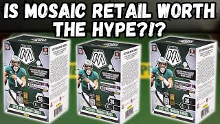 Does Mosaic Retail Live Up To The Hype 2023 Panini Mosaic Football Blaster Review [upl. by Laehplar]