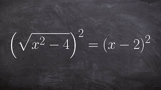 How to Solve a Radical Equation by Squaring Both Sides [upl. by Zebaj]