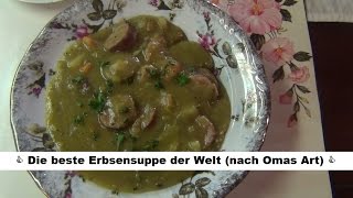 Erbsensuppe Rezept  Ich sage der leckerste Erbseneintopf der Welt [upl. by Nnyled]