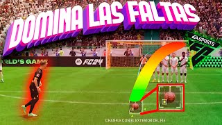 ¡Aprende CÓMO TIRAR TIROS LIBRES como un PRO en EA FC 24 ⚽🎮 ¡Domina las faltas [upl. by Lhary]