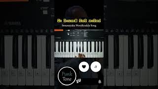 Man Sinhayata Bayai  මං සිංහයාට බයයි නංගියේ  Senanayaka Weraliyadda Song Keyboard Tutorial shorts [upl. by Meggy392]