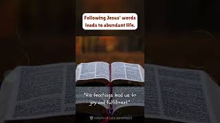 following jesus words leads to abundantlife [upl. by Nawotna]