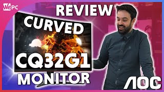 AOC CQ32G1 CURVED Gaming Monitor Review 2021 [upl. by Polk]