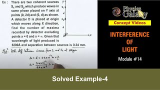 Class 12 Physics  Nature of Light and Interference  14 Solved Example4  For JEE amp NEET [upl. by Cartan]