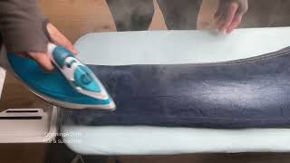 17 ASMR ironing with hot steam burst iron steams a lot ironingasmr steamiron [upl. by Eiroj]