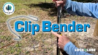 Customer Demo ClipBender® TPost fence clip tool [upl. by Tosch]