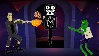 Hickory Dickory Dock Halloween Halloween Song nurseryrhymes hickory kidsvideo [upl. by Eisnyl]