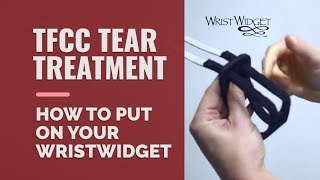 TFCC tear treatment How to put on your WristWidget [upl. by Atlanta]