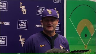 LSU Jay Johnson Saturday WIN over Xavier postgame [upl. by Veedis149]