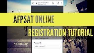 🔴AFPSAT ONLINE REGISTRATION EXPLAINED PAANO MAGAPPLY PART 4 [upl. by Scopp]