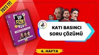 Katı Basıncı Soru Çözümü  2023 TYT Fizik KAMPI [upl. by Oknuj]