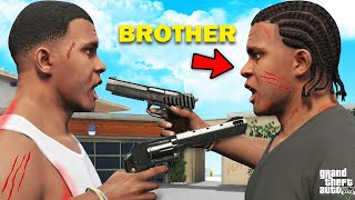 GTA 5  Franklin Biggest Fight With His Twin Brother In Front Of Franklins House GTA 5 Mods [upl. by Jessen]