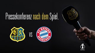 1 FC Saarbrücken  FC Bayern München  Pressekonferenz nach dem Spiel DFBPokal 2324 [upl. by Drus]