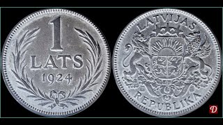 1 lats 1924 Republic of Latvia [upl. by Wolsky]