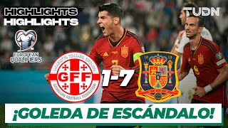 Georgia 17 España  HIGHLIGHTS  UEFA Qualifiers 2023  TUDN [upl. by Cayla]