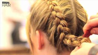 Flechtfrisur Tutorial zum Oktoberfest  Talk about Hair [upl. by Vernor441]