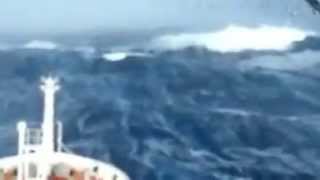 Tsunami waves recorded from a ship [upl. by Rosemaria]