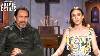 THE NUN  Demain Bichir amp Taissa Farmiga talk about their experience making the movie [upl. by Hylan]