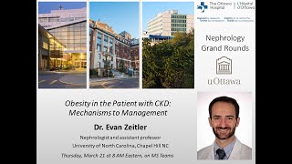 Obesity in the Patient with CKD Mechanisms to Management​ with Dr Evan Zeitler [upl. by Nairdad]