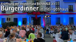 Bürgerdinner in Heiligenhaus  Eröffnung der neanderland BIENNALE 23 [upl. by Anitsahs]