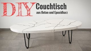 Wie man einen Couchtisch aus Beton und Epoxidharz baut DIY [upl. by Naor672]